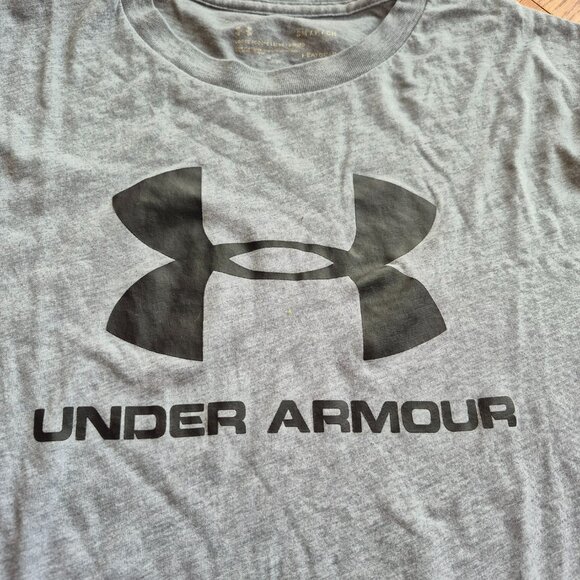 2 Under Armour T-Shirts Gray Tech and Cotton Small - Picture 4 of 8